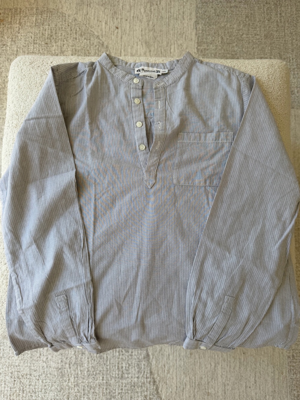 Bonpoint Boys' Mandarin Collar Shirt